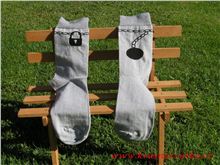 Ponožky pro ženicha - šedé